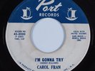 Northern Soul 45 CAROL FRAN I'm Gonna Try PORT VG+ HEAR