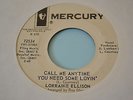 northern soul mod 45 LORRAINE ELLISON Call Me Anytime HEAR mercury
