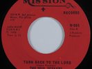 Funk Soul Gospel 45 SOUL SEEKERS Turn Back to the Lord MISSION HEAR