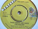THE HAPPY CATS   THESE BOOTS ARE MADE FOR WALKIN' ** 1978 GRAPEVINE 45