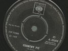 BOB DYLAN - Country Pie -  INDIA prs. 45 7