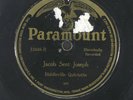Pre-War Gospel 78 BIDDLEVILLE QUINTETTE Jacob Sent Joseph on Paramount