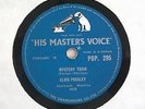 ELVIS PRESLEY Mystery Train / Love Me 78 rpm 1957 Shellac Record HMV POP. 295