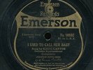 pc78- male vocal- Emerson 10102-Eddie Cantor -Comedian