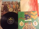 BEATLES SGT PEPPER PMC 7027 COMPLETE WITH FOOL + CUT-OUT YELLOW BLACK MONO RARE