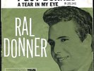 RAL DONNER I GOT BURNED / A Tear In My Eye RARE  PS 1963 Rockabilly