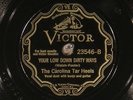 78 RPM  Carolina Tar Heels, Victor 23546, EE+  Country