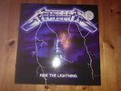 METALLICA Ride the Lightning BLUE LP Limited 57/80 (Iron Maiden AC/DC Kiss)