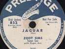 78 RPM RARE HOT COOL-JAZZ BY ZOOT SIMS ON DJ COPY PRESTIGE 852 MUST SEE/ EE-