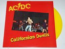 AC/DC 'Californian Devils' Swedish Press Live 78 LP Yellow Marbled Wax Rare ACDC