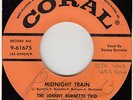 50s Rock N Roll Rockabilly JOHNNY BURNETTE TRIO midnight train U.S. 7