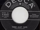 50s Rock N Roll Rockabilly ROY HALL three alley cats U.S. 7