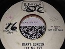 United Artists Records PROMO Barry Gordon Let Me Try/The World Is Mine 950 #282