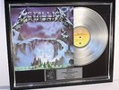 Metallica, Creeping Death, Platin Record, platin Schallplatte, Award, gold