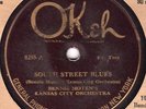 Okeh 8255 Bennie Moten Kansas City Orch SOUTH STREET BLUES  78 rpm  1925