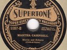 Gennett recorded SUPERTONE 9397 Fiddlin' Doc Roberts MARTHA CAMPBELL 78 rpm