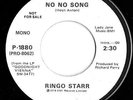 RINGO STARR -No No Song/Snookeroo- 1974 U.S.A. APPLE PROMO 45  THE BEATLES  NM