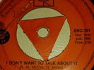 Nancy Ames I don't want to talk about it / Cry softly