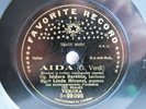 78rpm FAVORITE RECORD FROM 1911 - LINDA MICUCCI+ISIDORO BARETTIN sing VERDI AIDA