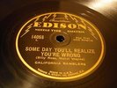 JAZZ CALIFORNIA RAMBLERS SomeDayYou'llRealizeYou'reWrong/BA ROLFE EDISON 14055