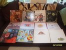 12 x lp,s  king crimson ( pink rim ) , stephen stills ,  big pink and others