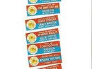 DISCHI  RECORDS  JUKEBOX  1986  PROMO  STICKERS  45  RPM  RECORDS  9
