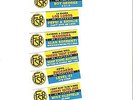DISCHI  RECORDS  JUKEBOX  1987  PROMO  STICKERS  45  RPM  RECORDS  8
