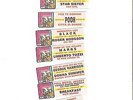 DISCHI  RECORDS  JUKEBOX  1988  PROMO  STICKERS  45  RPM  RECORDS  8