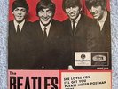 The Beatles  - She Loves You + 3 -  Swedish Picture Sleeve PS 7
