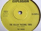 THE SWANS   THE KILLER PASSING THRU ** 1972 EXPLOSION 45