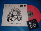 OFF LP Farrah Love To Get Off  PINK  + patch black flag circle jerks red cross