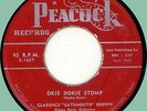 CLARENCE GATEMOUTH BROWN Okie Dokie Stomp 45rpm Peacock 1954 red label