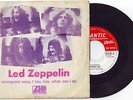 LED ZEPPELIN IMMIGRANT SONG HEY HEY WHAT CAN I  RARE RECORD PORTUGAL PS 45rpm