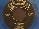 RICARDO REY & BOBBY CRUZ / CACHITA / LA CUCHARA / 45 RPM RECORD /RARE BLUE VINYL