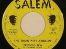  60s garage fuzz punk 45 PRECIOUS FEW “Train Kept a Rollin” SALEM  HEAR