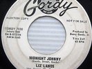 LIZ LANDS midnight johnny / keep me NORTHERN soul WHITE LABEL PROMO 45 w1655