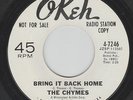 The Chymes-Bring It Back Home/Let's Try It Again-Okeh 7246 Promo-Listen