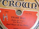 DEPRESSION HOT JAZZ 78 RPM JOEL SHAW O (Hottest one) Tiger Rag CROWN 3383 E-