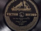 FRANK C. STANLEY The Star Spangled Banner VICTOR 4160 one-sided PATRIOTIC V+ 10