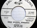 RONNIE & HI-LITES 45 High School Romance / Too Young PROMO Doo Wop e142