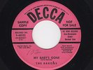 '54 Doowop BARONS My Baby's Gone/A Year & A Day DECCA 48323 VG++ DJ HEAR BOTH