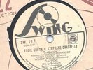 EDDIE SOUTH & STEPHANE GRAPPELLY / Daphne - Dinah / 78 rpm SWING 12