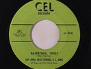 SAM JONES, SATCH SANDERS, K.C. JONES: Basketball Twist / Side By Side 45 Blues