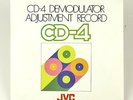 CD-4 Demodulator Adjustment Record JVC 45RPM Original Japan Pressing RARE