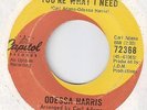 RARE Northern Soul 45 ODESSA HARRIS You're What I Need 1966 CANADIAN Capitol VG+