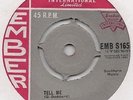 CARTER LEWIS AND THE SOUTHERNERS - TELL ME / MY BROKEN HEART 7 INCH SINGLE