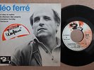 LEO FERRE Rare French EP BARCLAY  BIEM Languette Stickers Dedicace Bobino