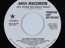 Modern Soul Boogie 45 OLIVER CHEATHAM Get Down Saturday Night MCA VG++/VG+ HEAR