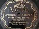 Victor 38125 Jelly-Roll Morton Hot Peppers Peppers FUSSY MABEL  78 rpm 1929 E+