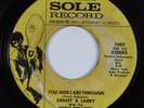 Northern Soul Funk 45 KENNY & LARRY You & I Are Through A BEM SOLE VG+ HEAR